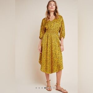 NWT by Anthropologie Marigold Midi Dress XS